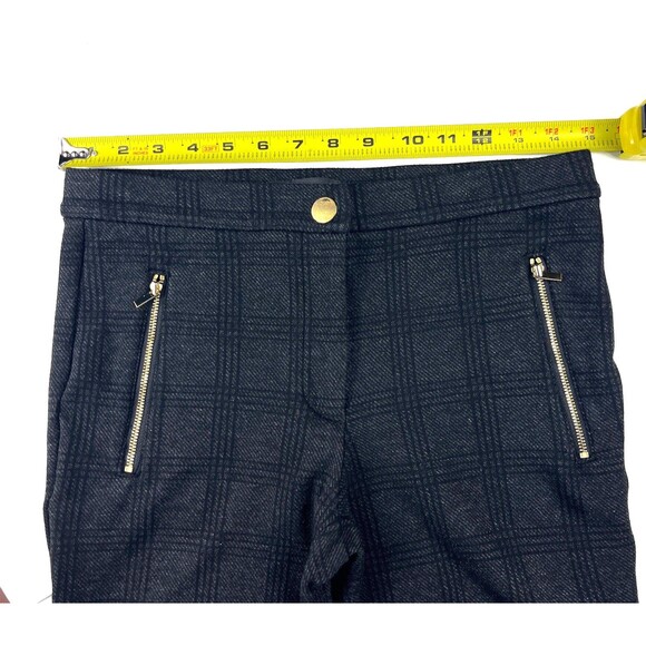 Ann Taylor Cropped Leggings Multicolor Plaid Pockets Size 6 Small Flaw on Length - Picture 10 of 16